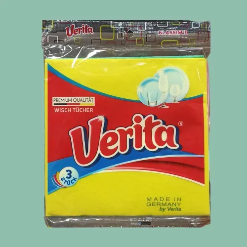Oshxona va uy uchun Verita viskoza salfetkalari, 3 dona